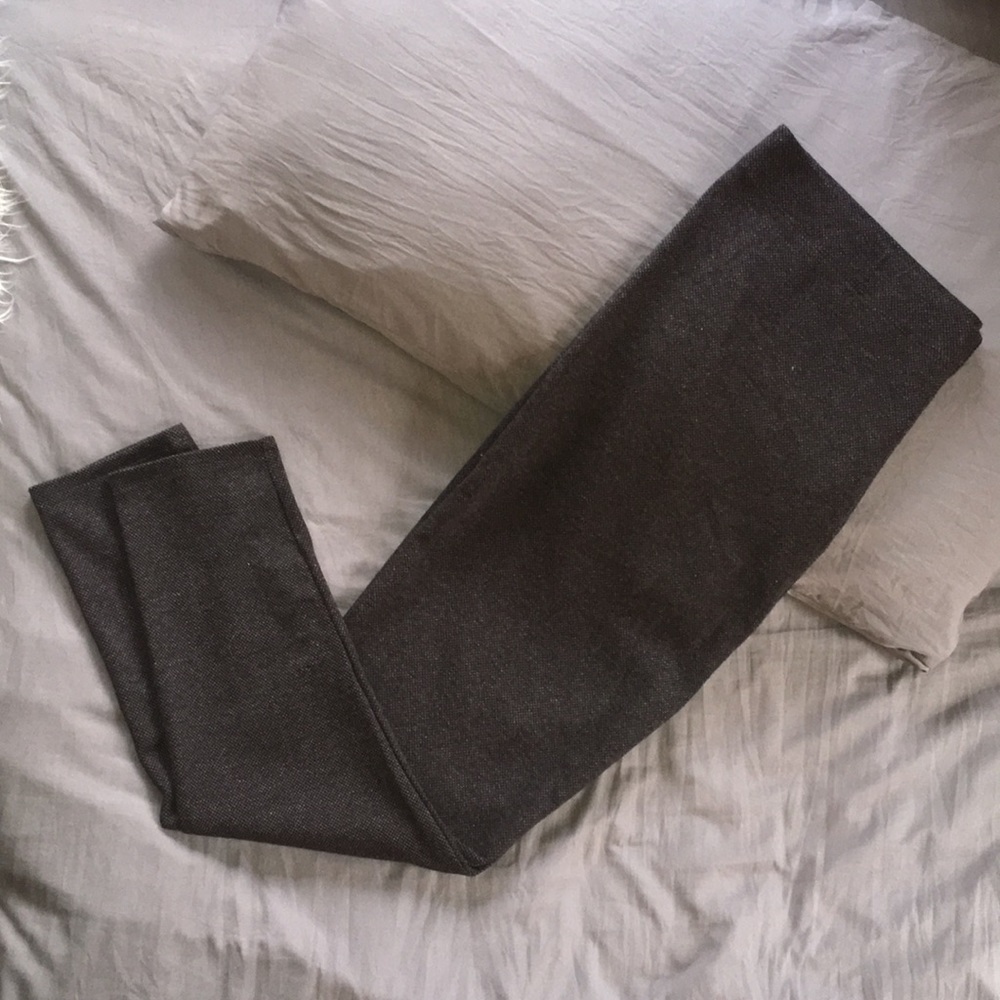 gray speckled loft leggings